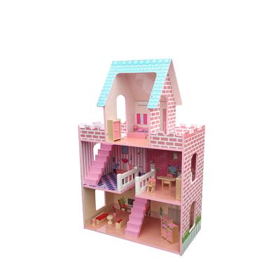 China Wholesale Cheap Wooden Fairy Mini Luxury Doll House Set From Factory Durable for sale