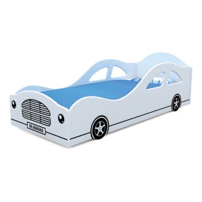 China Kids Cartoon Race Car Shape Eco-friendly Attractive Bed For Kids for sale