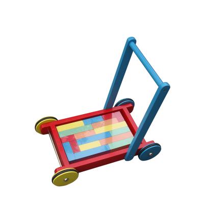 China Other China OEM New Model Colorful Rolling Wooden Baby Walker for sale