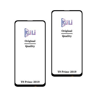 China Kuli Factory Price Original Mobile Phone Screen Broken LCD Lens Front Screen Replacement Outer Glass Touch Screen With Oca For Huawei Y9 Prime-2019 for sale