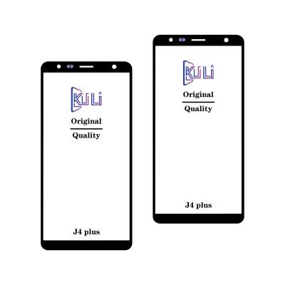 China Original KULI Wholesale For Samsung Galaxy J4 J4+ J5 J5+ J6 J6+ J7 J8 2 in 1glass with Oca for Samsung J4+ J6+ for sale