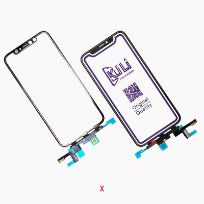 China KULI Screen Fix Phone Lens Outer Glass Screen For Iphone Xsmax X 11pro 12 12pro XR 11promax Touch Screen Digitizer Broken Panel With Oca Replacement for sale