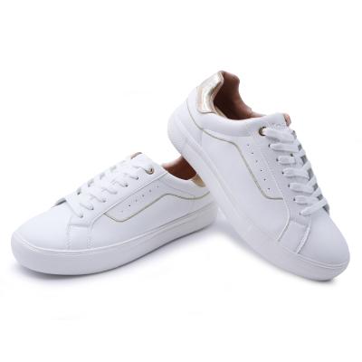 China Fashion Trend INSG Women Fashion Flat White Sneaker Lightweight Campus Shoes for sale