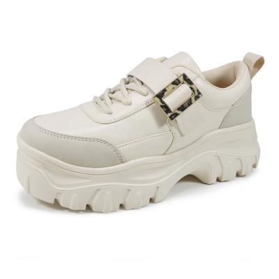 China Newest Trend ODM Lady Anti-slippery Fashion Sneakers Women Chunky Casual Shoes for sale