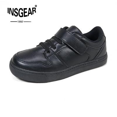 China Fashion Trend Back To School Children Shoes Black Kids School Shoes for sale