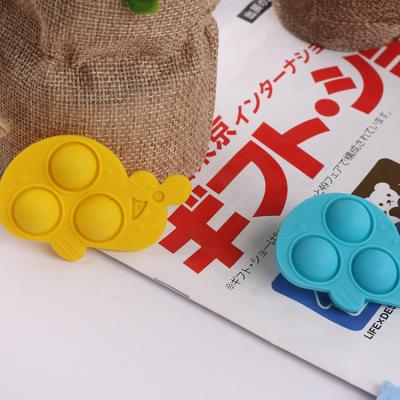 China Promotional Unisex Cheap Mini Pop Up Keychain Fidget Bubble Key Chain Popit Wiggle Person Toys Gift Set for sale