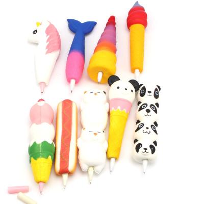 China Pony Shape Ballpoint Pen Cheap Plastic Manufacturer Cute Styles 0.5mm White Multi Color Tip Toy Pen Gifts Student Office Stationary for sale