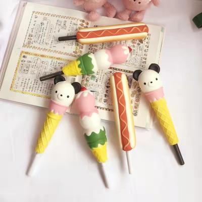 China Factory Outlet Normal Sponge Decompression Gel Pen Unique Design Stress Relief Soft Color Gel Pen for sale