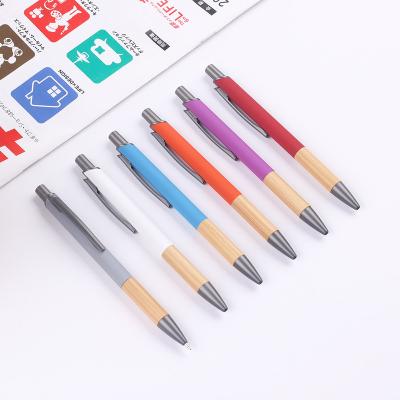 China Promotional cheap eco friendly gift Promotional Pen bamboo ball pen with custom logo for sale