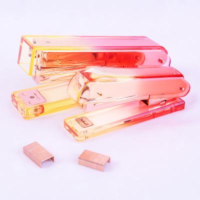 China 2021 New Luxury Modern Custom Home Furniture Clear Acrylic Stapler for sale