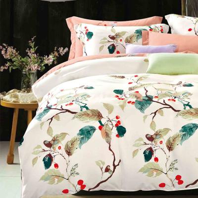 China Customized 8Pcs Kign Luxury Size Cotton Eco-Friendly Bedding Set Disposable 100% Home Textile for sale