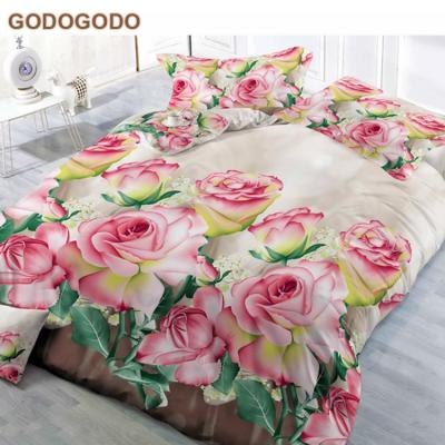 China China Supplier Disposable Microfiber Polyester 100% Brushed Cheap Girls Sheet Sets 3D Printed Bedding Sets Silver Comforter Sets for sale