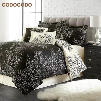 China Factory Supplier Disposable 4Pcs 6Pcs 8Pcs Luxury 100% Polyester Photo Printed Microfiber Bridal Bedding Set for sale