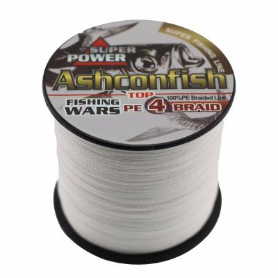 China Super Strength 0.1-0.55mm 4 Strands 300 Meters 6--100 Pound PE Braided Fishing Line Line Super Strength Fishing Tackle for sale