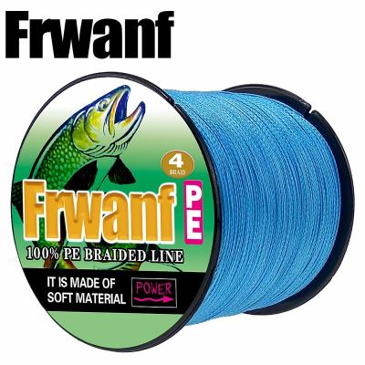 China Factory newest super strength lowest price stock 4 big beach 1000m PE braided fishing line for sea fishsing for sale