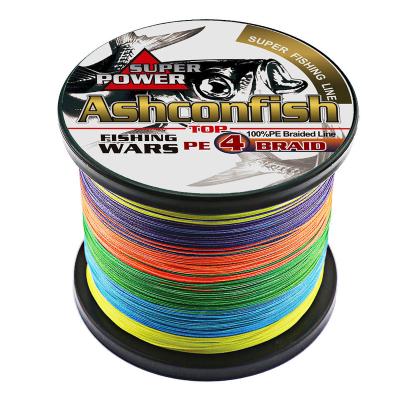 China Lightest PE Float Marker 4 100% Multifilament Braided Fishing Line 100-1000m 2-120lbs Good Quality Strands For Sea Fishing Tuna Line for sale