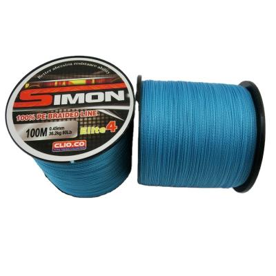 China Wholesale High Quality Super Strength UHMWPE Multifilament Line Braided Big Stock 8 Strands 100 Meters Pe Braid Fishing Line for sale