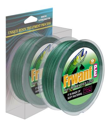 China High strength 500meters 15LB-310LB super soild 9 strands PE braided fishing line 100% for sale