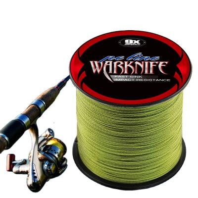 China Super Strong Warknife 100M 300M 500M Braid 9X Fishing Line Super Strong ASHCONFISH BRAIDED X9 Strands PE FISHING LINE for sale