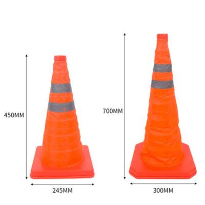 China Hot Selling Road Safety Mini Barrier Roadway Safety PVC Collapsible Traffic Cone for sale