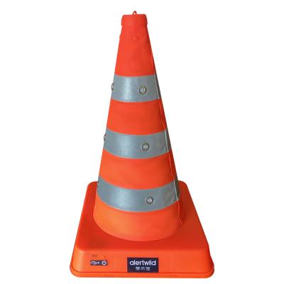 China Pavement Safety Mini Road Safety Barrier PVC Collapsible Traffic Cone for sale