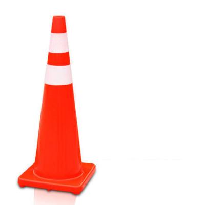 China Pavement Safety Collapsible Road Safety Cone PVC Rubber Colorful Road Cone for sale