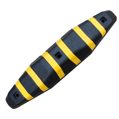 China Hot-sale parking lot factory price parking lot safety rubber and plastic wheel system garage wheel stopper for sale