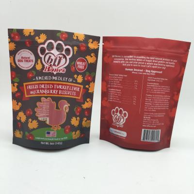 China customized resuable pet food pouch , stand up foil pet food pouches for sale