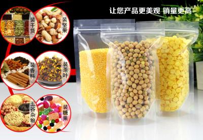 China Food packing bag , vacuum transparent plastic bags , ziplock food bag for sale