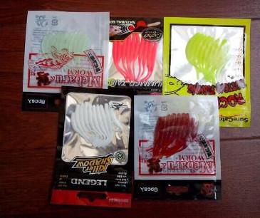 China Zipper top sealing fishing lure packaging , fishing lure mesh bag for sale