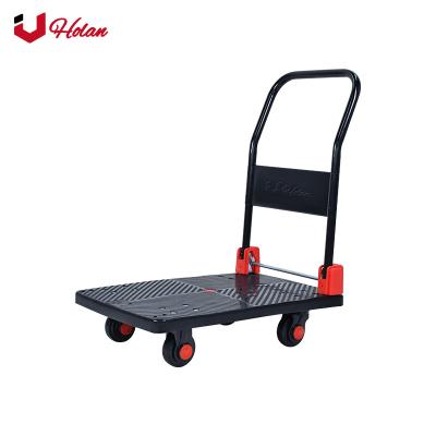 China Uholan BS-150 Platform Tools Plastic Quiet Folding Durable Business Trolley Rubber Wheels for sale