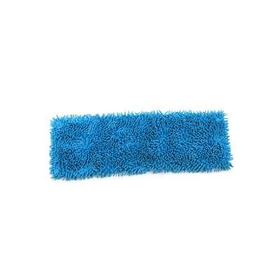 China Fast Reusable Chenille Replacement Microfiber Water Absorption Flat Mop Pad Floor Cleaning for sale