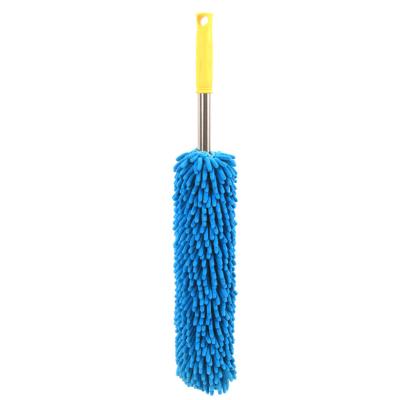 China Glass Desk Hot Sale Chenille Handle Stainless Steel Curtain Ceiling Fan Car Computer Duster Feather Cloth for sale