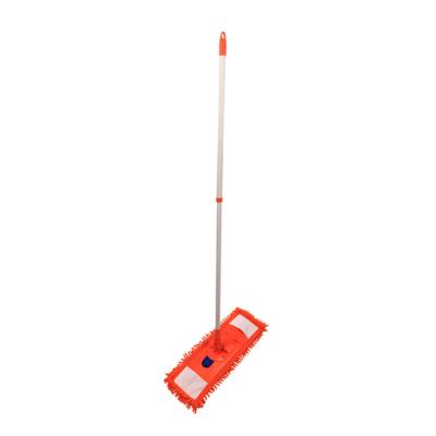 China Sustainable Anufacturer Well Made Folding Microfiber Chenille Flat Mop Floor Cleaning for sale