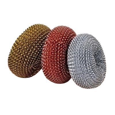 China Cleaning / Scrub New Bulk Universal Reusable Steel Scouring Cleaning Ball for sale