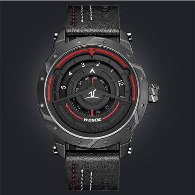 China China Factory Alarm Watch Japan Movement High Quality Quartz Men's Leather Wristwatches for sale