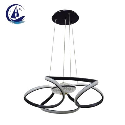 China Beautiful OEM ODM Factory Bedroom Dining Room Chandelier White Light Modern Graphite Pendant Lamp for sale