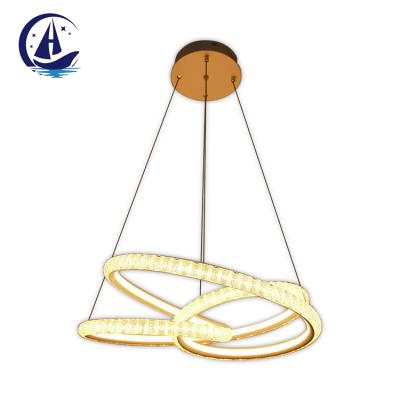 China Beautiful High Quality Luxury Aluminum Acrylic Iron Bedroom Dining Room Hotel Restaurant LED Pendant Light for sale