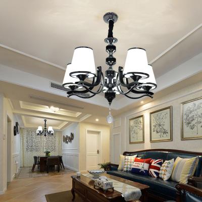 China Beautiful Newest Luxury Modern Decorative Room Home Indoor Lighting Iron Glass Chandelier for sale