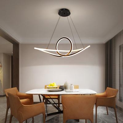 China Beautiful Nordic Style Dining Room Decoration Light Iron Pendant Aluminum Modern Led Chandelier for sale