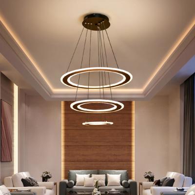 China Beautiful American Style Ceiling Hanging Lighting Iron Aluminum Acrylic Indoor Bedroom Decoration LED Modern Chandelier Lamp for sale