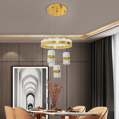 China Beautiful High Performance Stair Villa Department Modern Luxury Iron Led Chandelier Light for sale