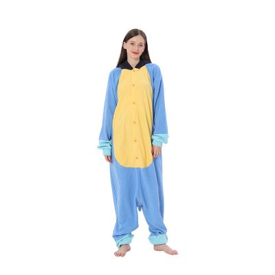 China QUICK DRY Big Dog Adult Blue Animal Cosplay Costume One Piece Pajamas Home Wear One Piece Pajamas Suit for sale