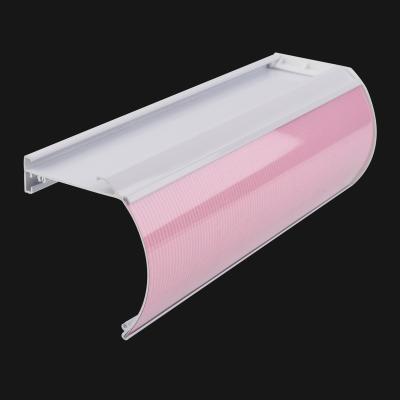 China Popular Classic PVC Top Rail Zebra Blinds Curtain Track For Zebra Blinds Accessory for sale