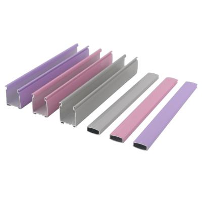 China Various Contemporary Custom Aluminum Profiles Surface Treatment Curtain Rail Track For Venetian Blinds for sale