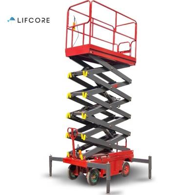 China Hotels 6m 8m 10m 12m Hydraulic Mobile Construction Equipment Scissor Lift Table for sale