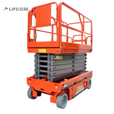 China Hotels Battery Drive China Electric Hydraulic Self Propelled 220v Scissor Lift for sale