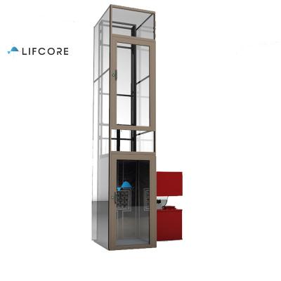 China Modern Standard Home Lift Decoration Stainless Steel Cargo Lifts Wall Mounted Platform for sale