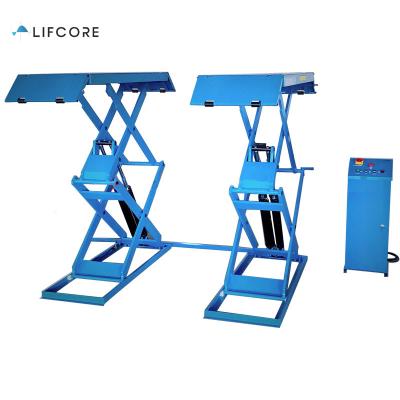 China Hydraulic Car Lift Solid Steel Structure Low Rise For Gas Station Ce for sale