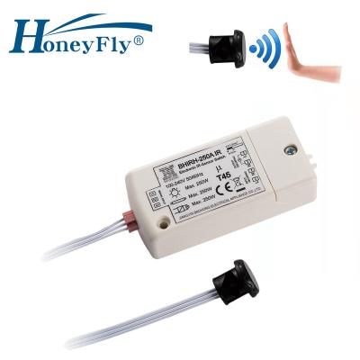 China HoneyFly Patented BHIRH-250A 250W 100-240V Auto On/Off Motion Sensor Switch 5-10CM CE BHIRH-250A (IR Sensor Max.70W for LED) for sale